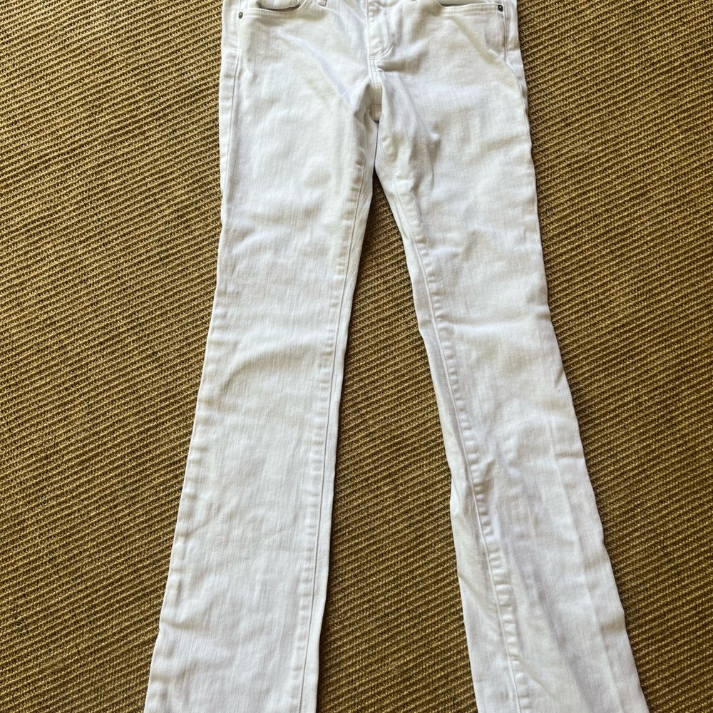 AG white bootcut jeans size 26